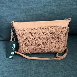 NWT THE SAK SMALL CROCHETED CROSSBODY SHOULDER BAG PURSE